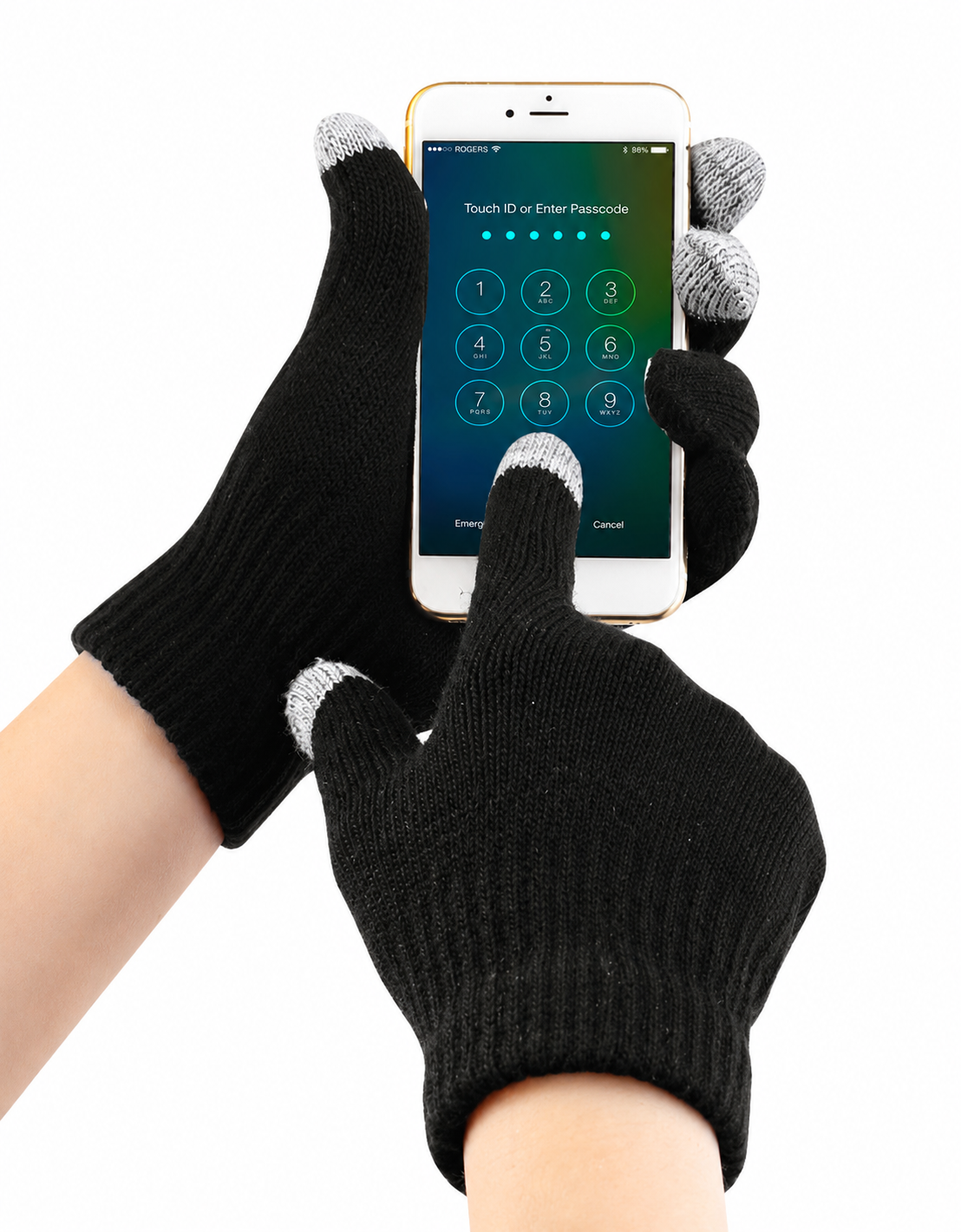 Guanto in maglia Touchscreen Nero Portwest
