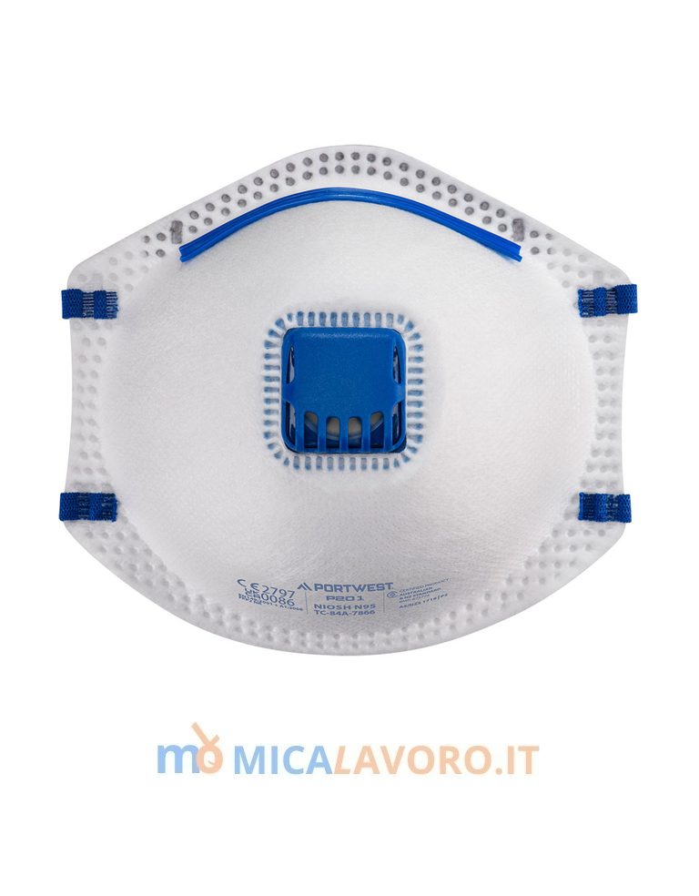 Mascherina FFP2 con valvola Portwest