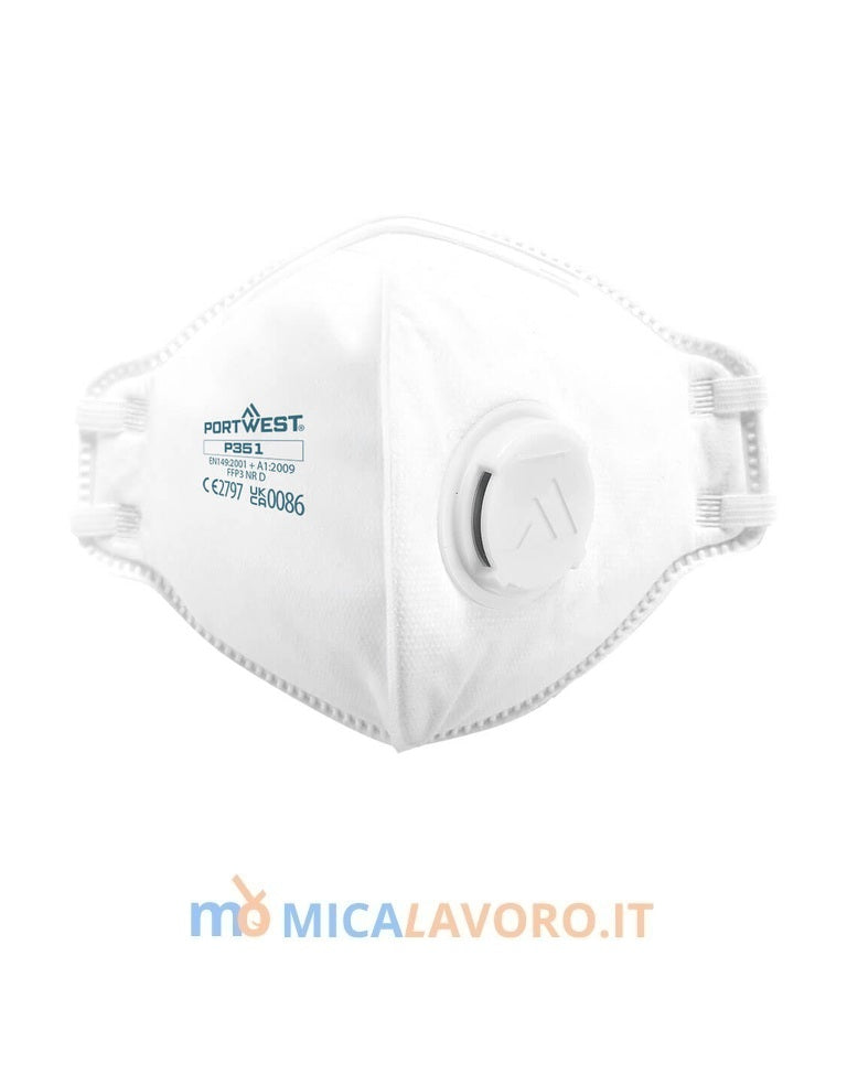 Mascherina FFP3 DOLOMIA pieghevole con valvola Portwest