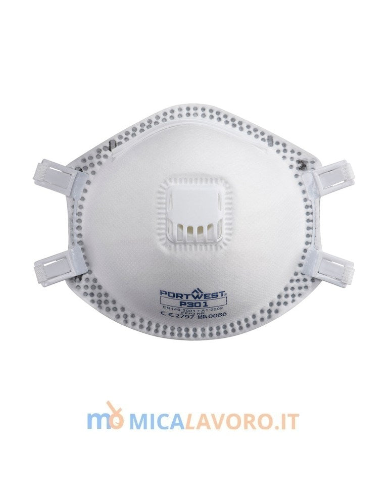 Mascherina FFP3 con valvola P301 Portwest