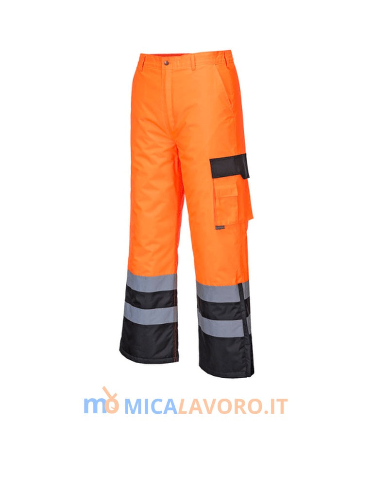 Pantaloni foderati alta visibilità Portwest